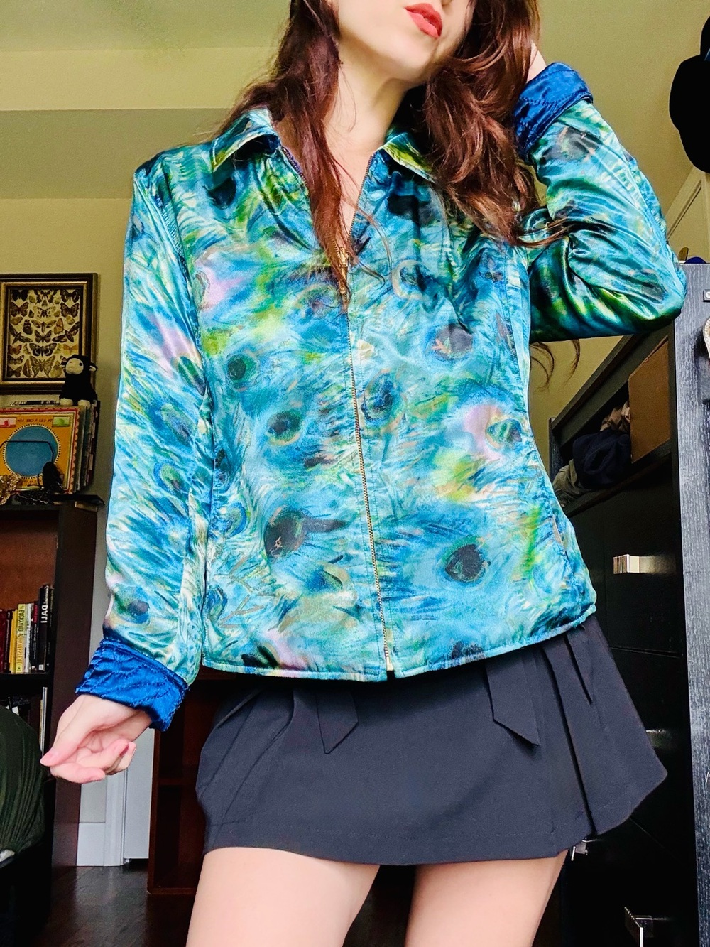 Vintage Reversible Peacock Coat